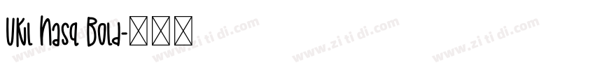 UKl Nasq Bold字体转换